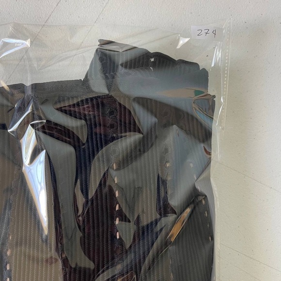 Bailey 44 Women's Sasha Pointelle Rib Sweater Sz Medium Black Bodycon Mini Dress - Picture 5 of 8